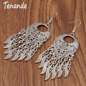 BOHEMIAN STYLE STATEMENT DANGLE EARRINGS